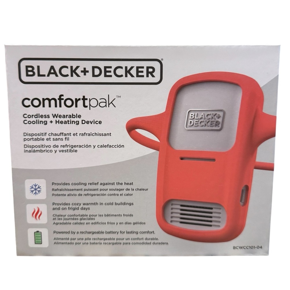 NEW IN BOX Black & Decker Comfortpac, Wearable Heating And Cooling Device
